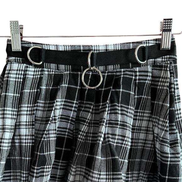 Womens Skirt Size XS Plaid Punk Cosplay Office Siren Concert Festival Summer - Picture 2 of 8